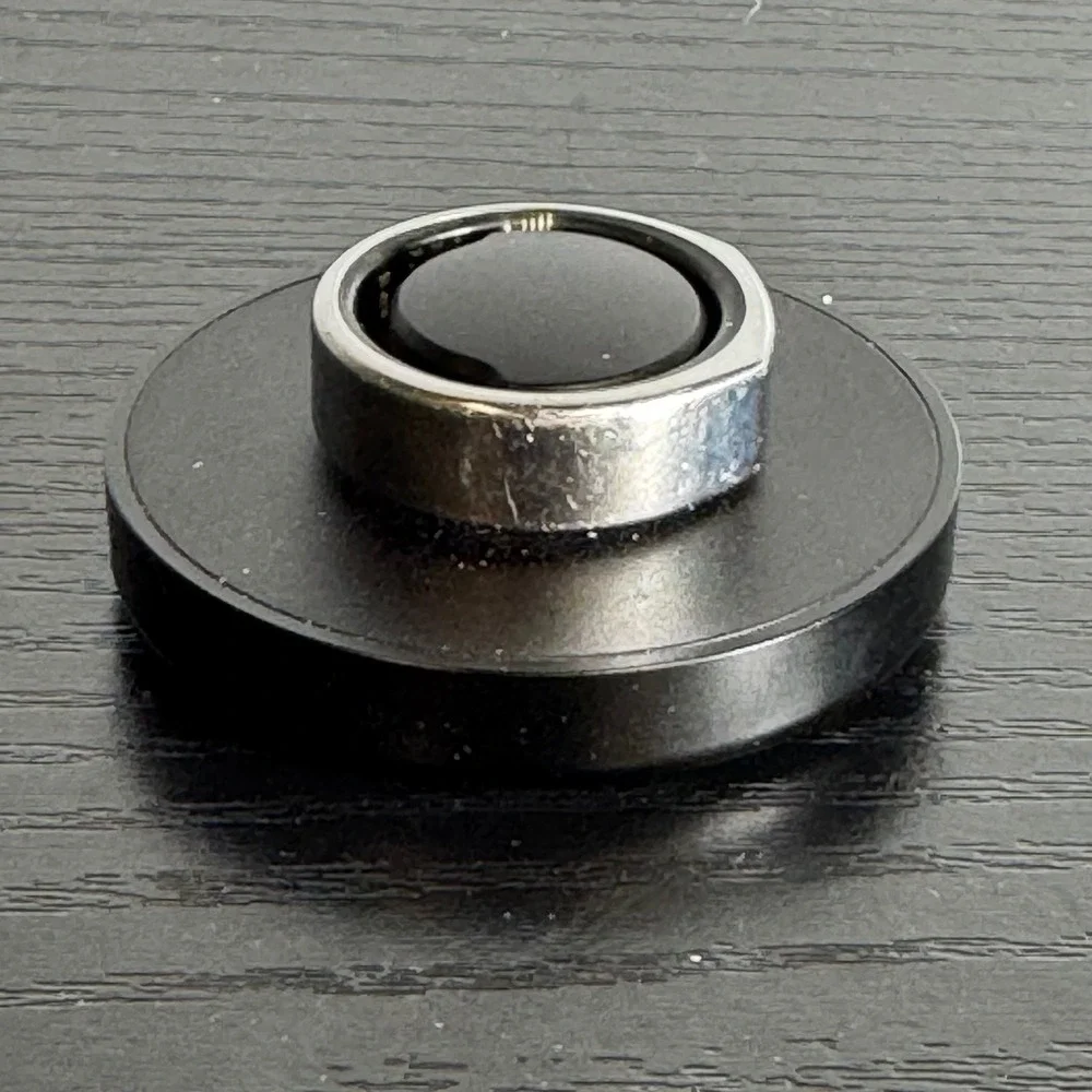 Oura Ring Gen 3 Horizon Silver Size 10 Activity Sleep Tracker Smart Charger